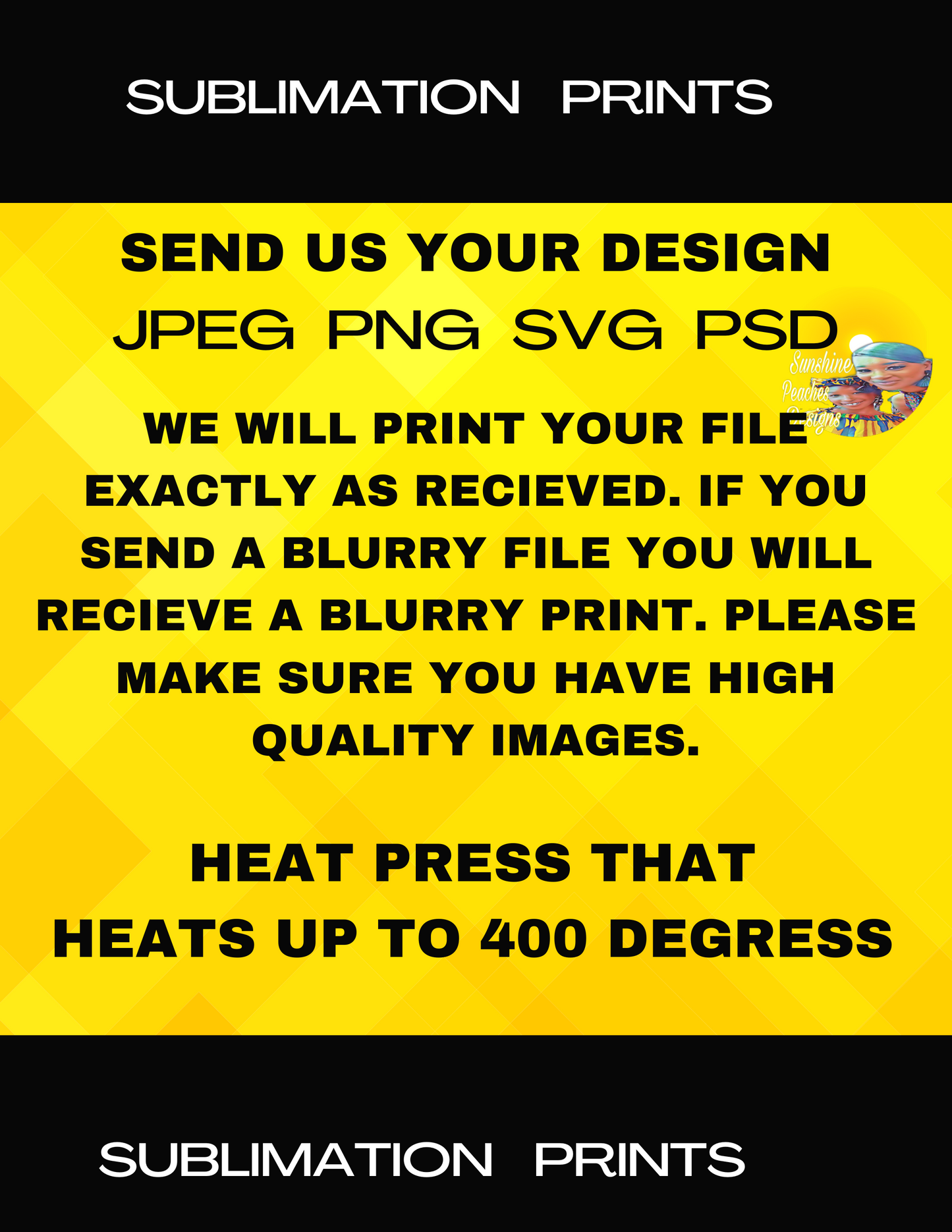 SUBLIMATION TRANSFER/PRINTS