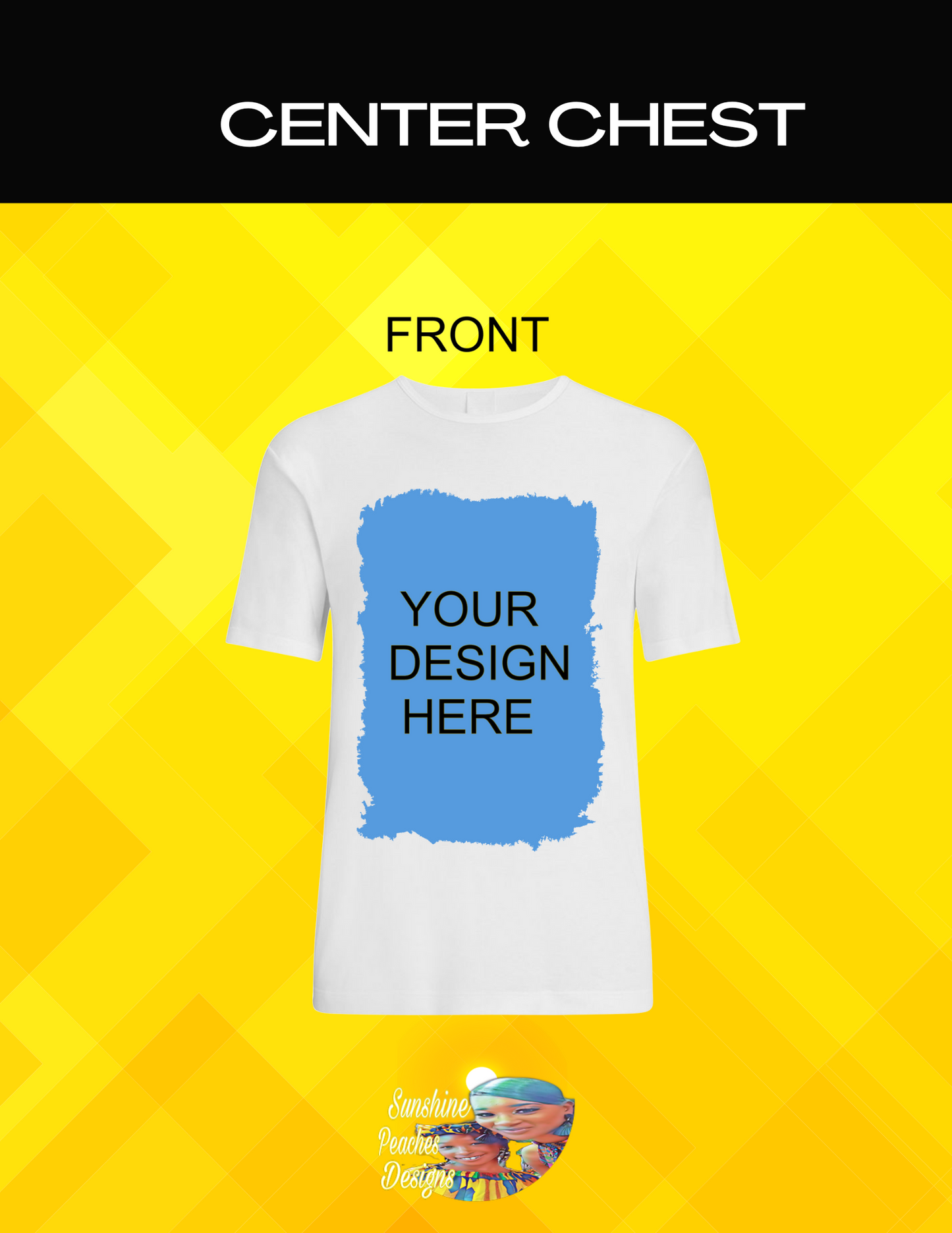 CENTER DESIGN (WHITE SHIRT)