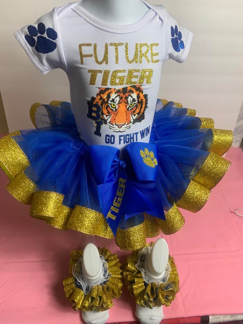 Ribbon Trim Tutu Outfit