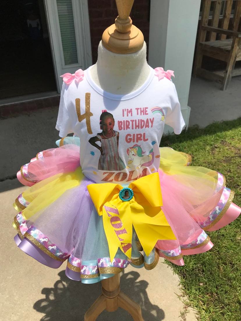 Ribbon Trim Tutu Outfit
