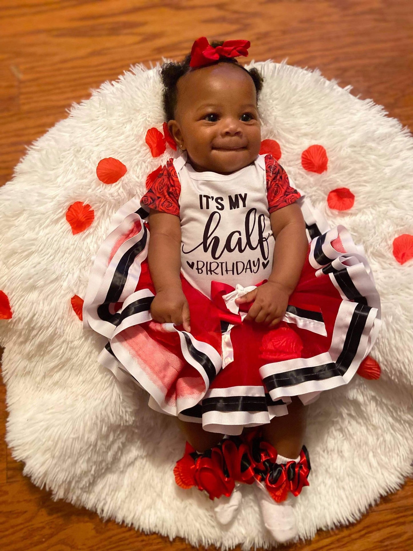 Ribbon Trim Tutu Outfit