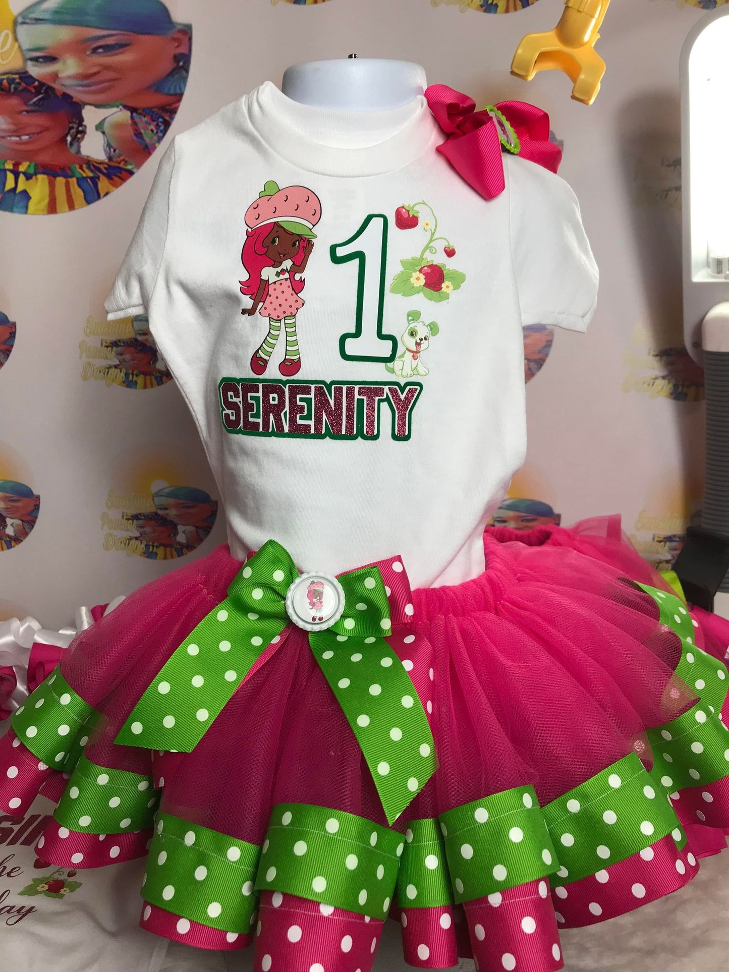 Ribbon Trim Tutu Outfit