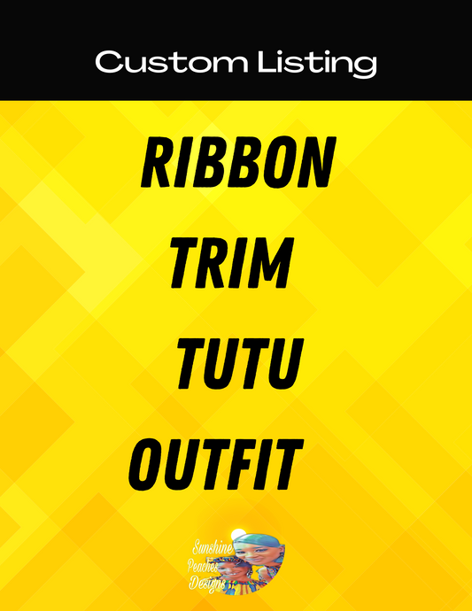 Ribbon Trim Tutu Outfit